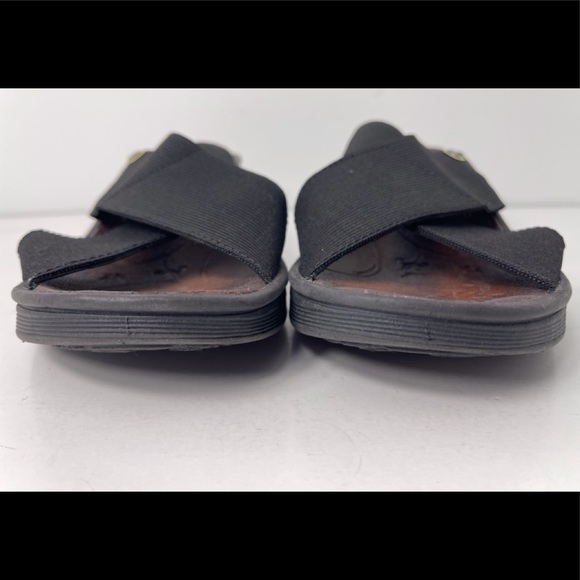 BZEES Desire Crisscross Platform Wedge Black Sandal Women’s Size 6.5M. - Picture 9 of 15